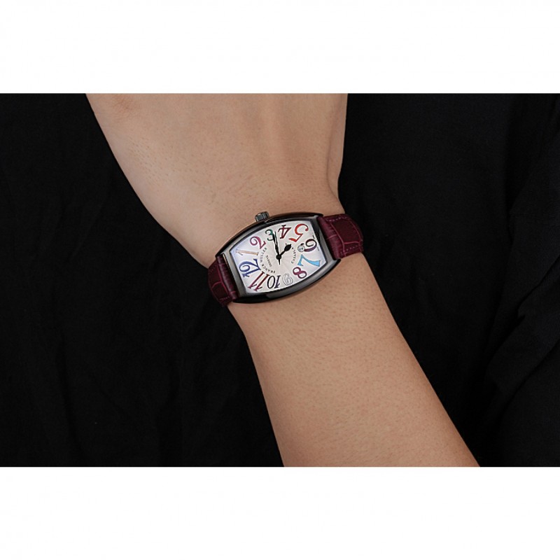 Cheap Replica Watches Franck Muller Casablanca Purple Croco Leather Band 621645-8