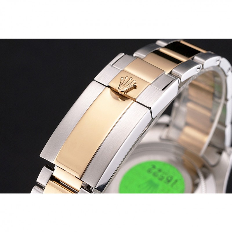 Rolex Yacht-Master White Dial Gold Bezel Stainless Steel Case Two Tone Bracelet-5