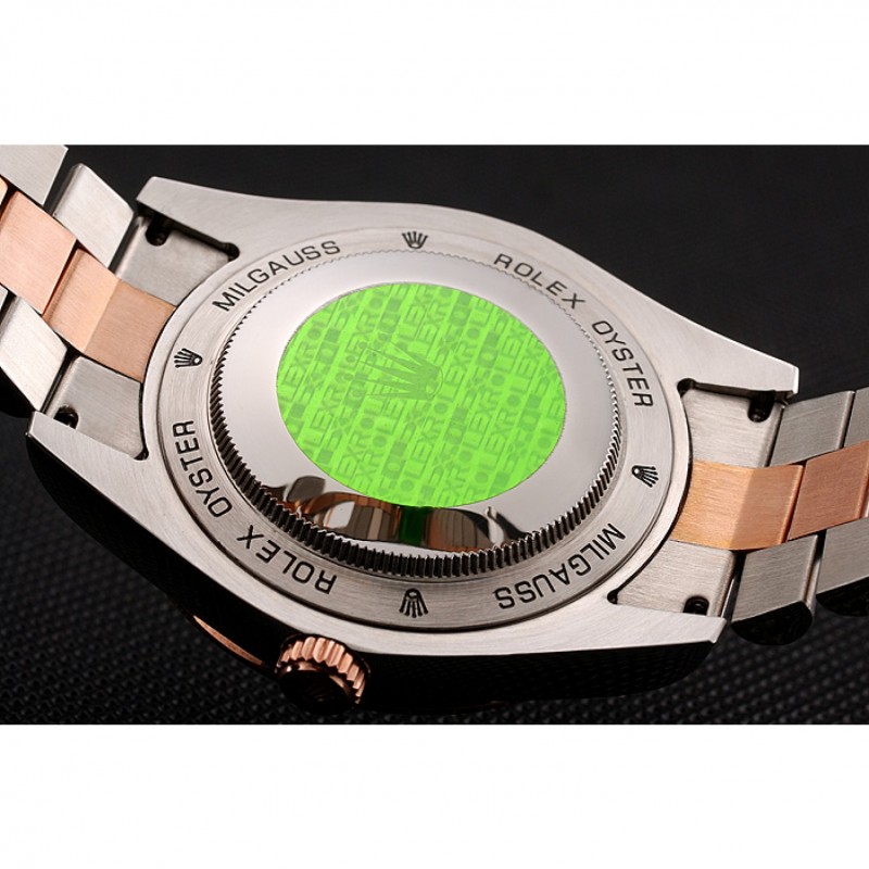 Swiss Rolex Day-Date Diamonds Bezel White Dial Rose Gold And Staineless Steel Bracelet 1454108-7