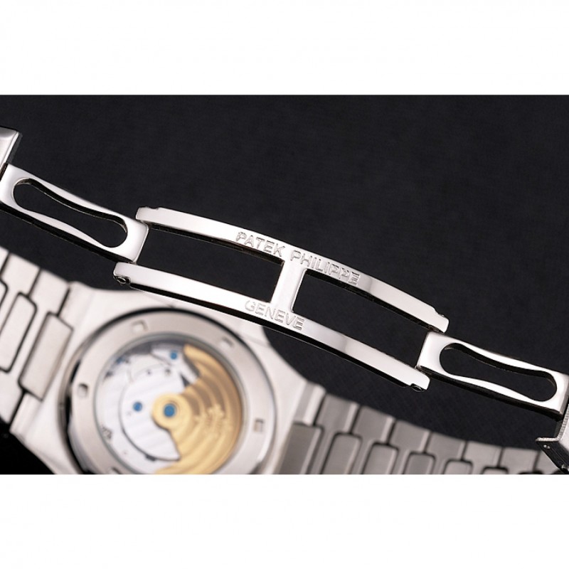 Patek Philippe Nautilus Black Dial Stainless Steel Case And Bracelet-6