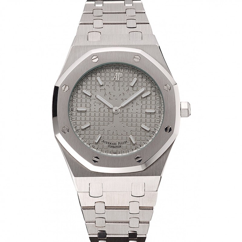 Cheap Audemars Piguet Royal Oak Fondation Gray Dial Stainless Steel Case And Bracelet-0