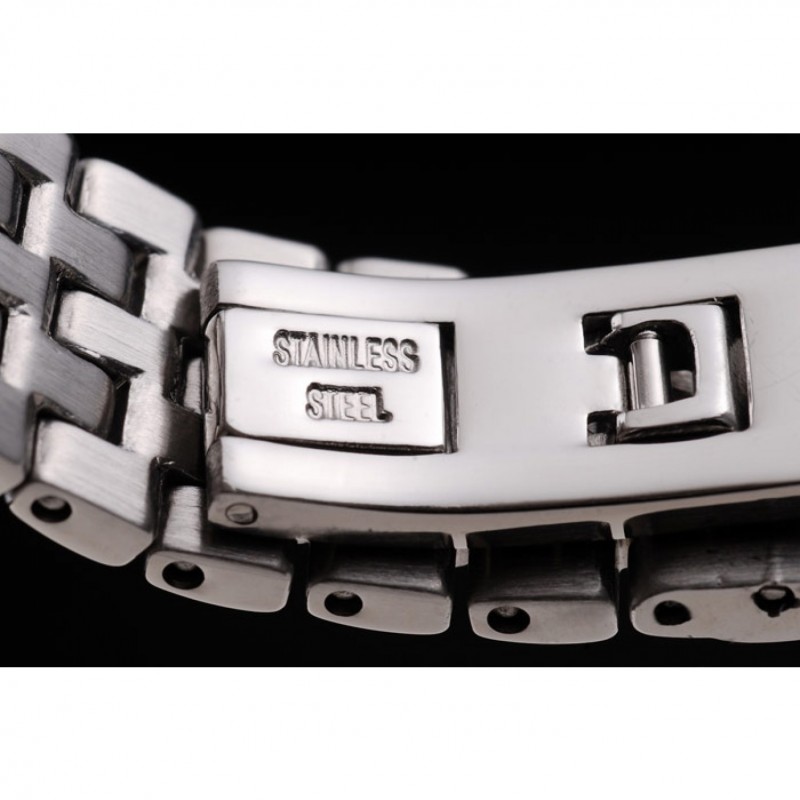 Vacheron Constantin Patrimony Traditionnelle White Dial Diamond Numerals Stainless Steel Bracelet-8