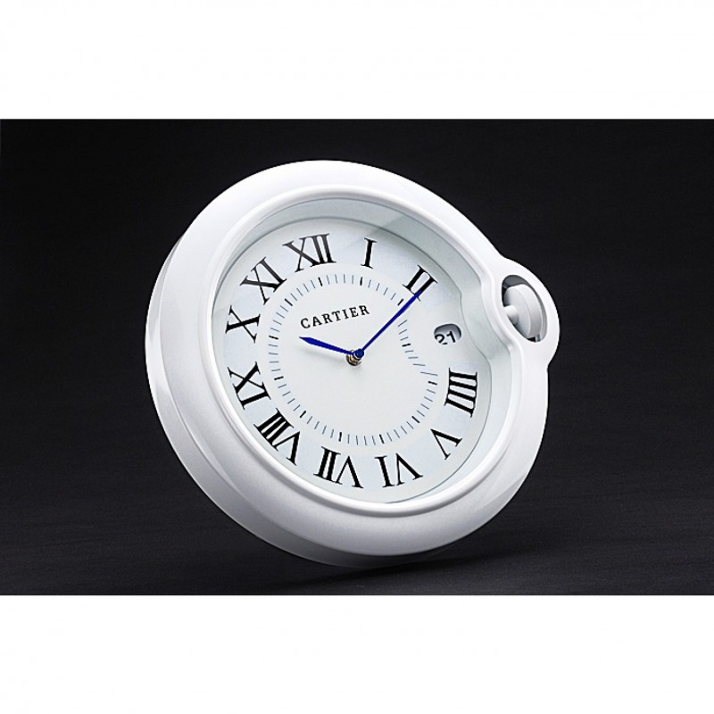 High End Cartier Bleu de Ballon Wall Clock White 622465-2