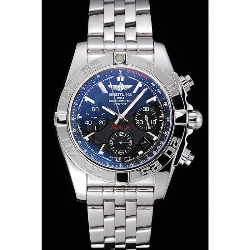 Swiss Breitling Certifie Stainless Steel Bezel Grey Dial 80287-1