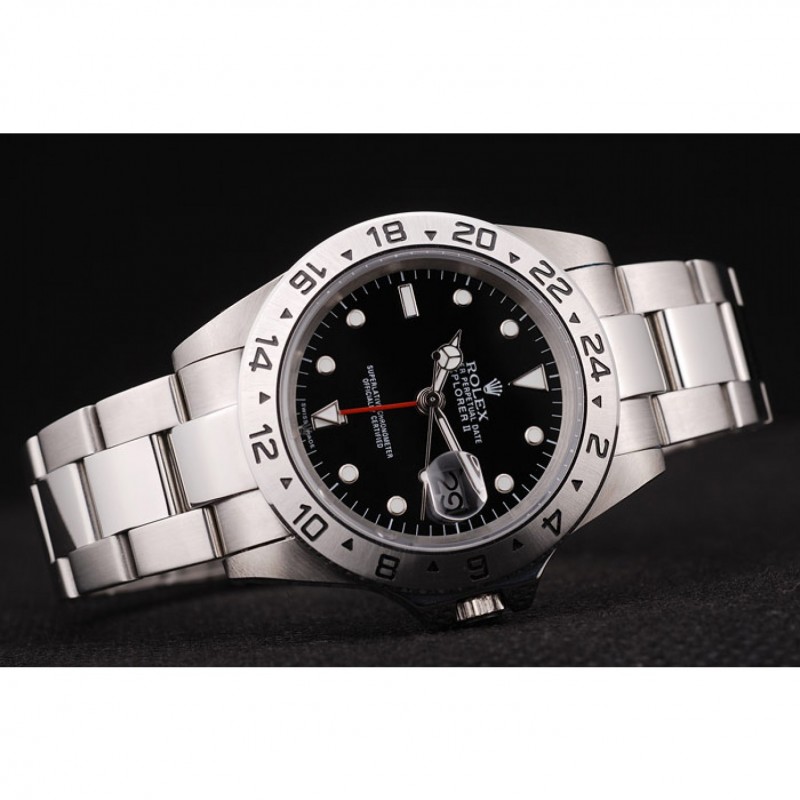 Rolex Explorer Stainless Steel Bezel Black Dial-3