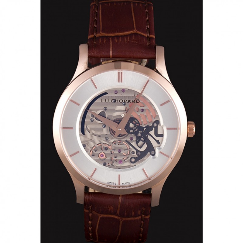 High Quality Replica Watches Chopard Skeletek Rose Gold Watch cp90 621369-1