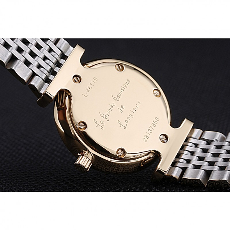 Longines La Grande Classique Champagne Dial Two Tone Bracelet Femme 622137-5