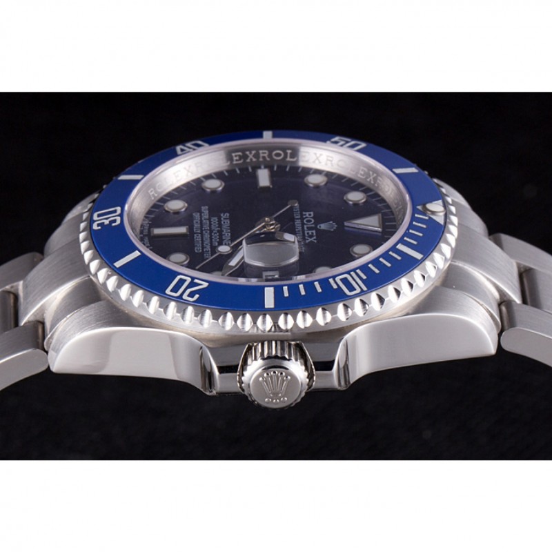 Rolex Submariner Stainless Steel Link Bracelet Blue Dial 621687-4