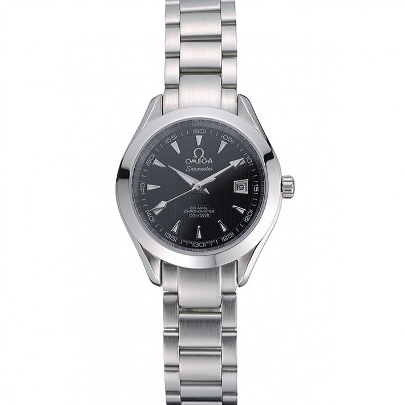 Best Omega Seamaster Aqua Terra Black Dial Stainless Steel Bracelet 622447-0