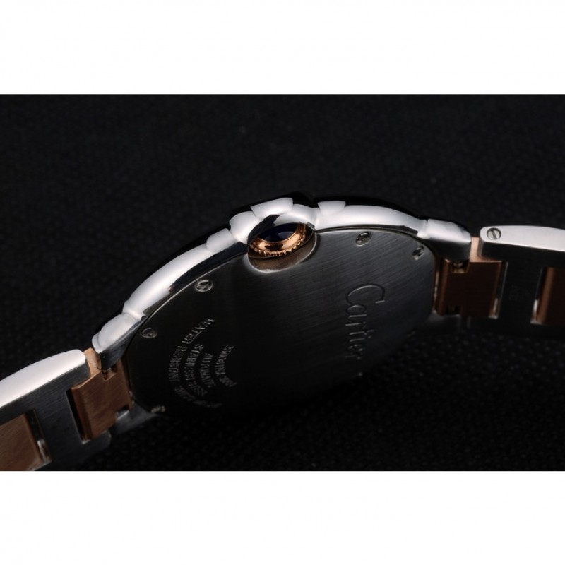 Cartier Ballon Bleu 42mm White Dial Stainless Steel Case Two Tone Rose Gold Bracelet-8