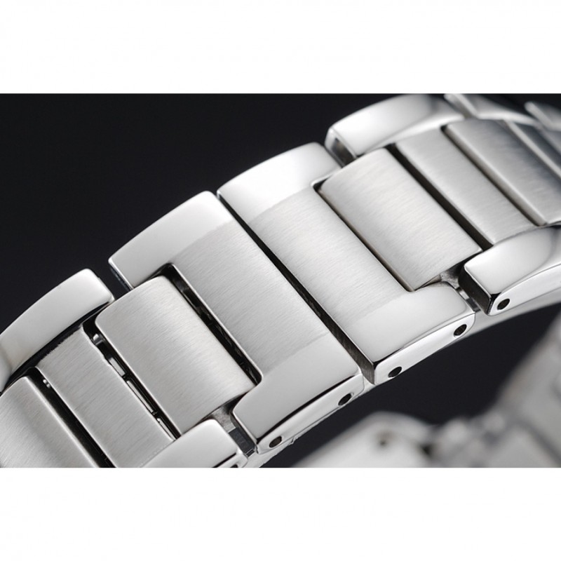 High Quality Replica Watches Cartier Tank Anglaise 30mm White Dial Diamonds Steel Case Stainless Steel Bracelet-6