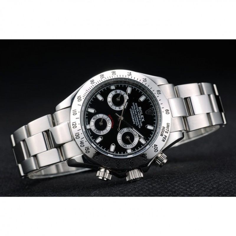 Rolex Daytona Lady Stainless Steel Case Black Dial Tachymeter-3
