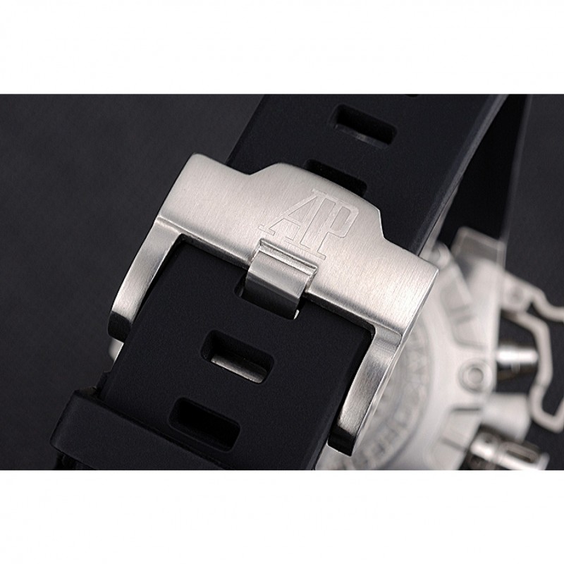 Swiss Audemars Piguet Royal Oak Offshore Survivor White Dial Stainless Steel Case Black Rubber Strap 622859-5