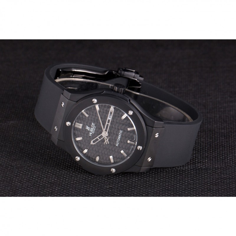 Luxury Hublot Big Bang Black Rubber Strap Black Checkered Dial 80193-4