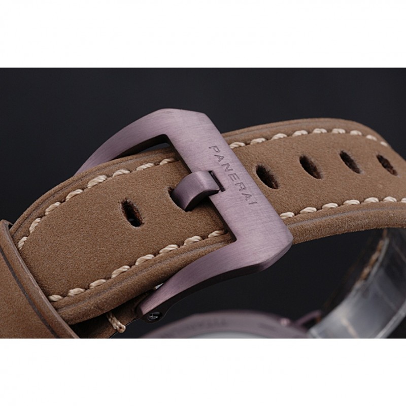 Panerai Luminor Marina Militare Purple Stainless Steel Bezel Khaki Bracelet 622320-5