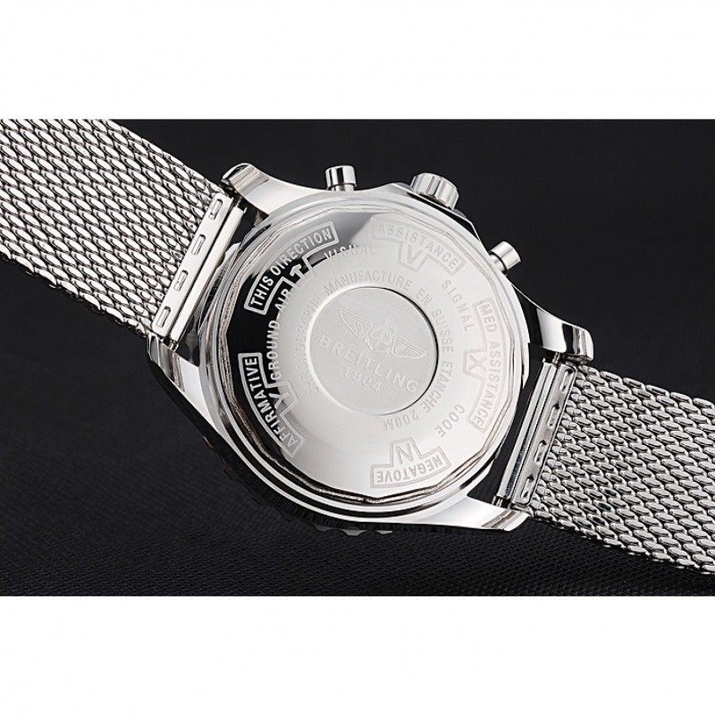 High Quality Breitling Navitimer Stainless Steel Strap Blue Dial-5