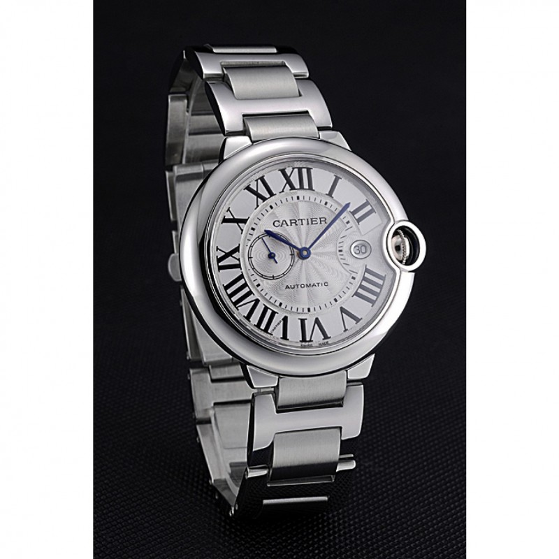 Swiss Cartier Ballon Bleu White Dial Stainless Steel Case Steel Bracelet 622672-4