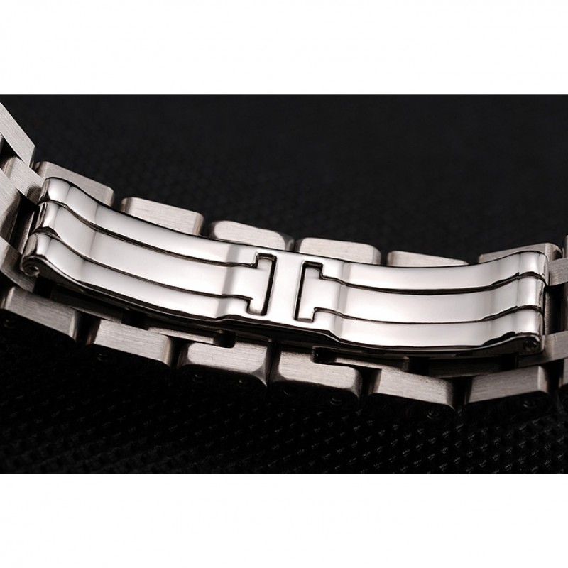 AAA Cartier Tank Americaine White Dial Diamond Bezel Stainless Steel Case And Bracelet 1453777-6
