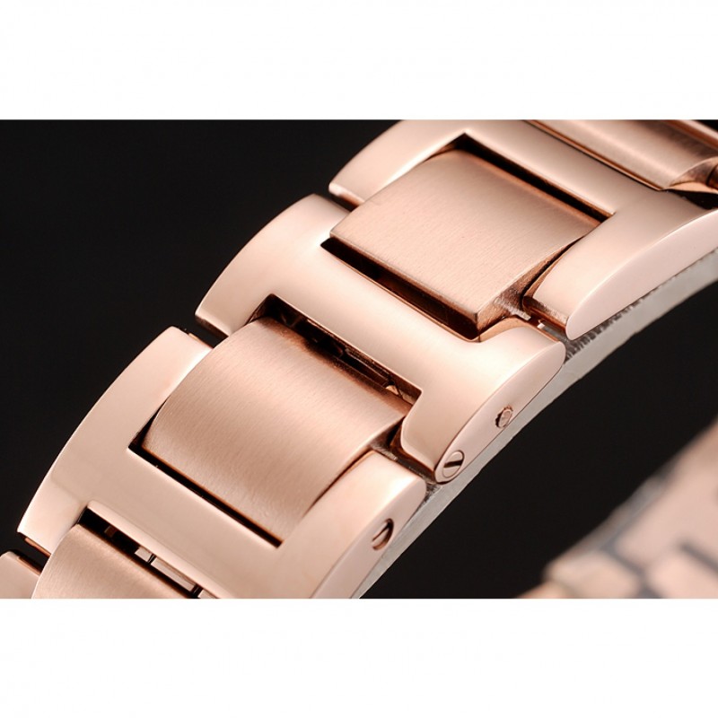 Swiss Cartier Ballon Bleu 40 MM Diamond Dial Rose Gold Bracelet 1453883-4