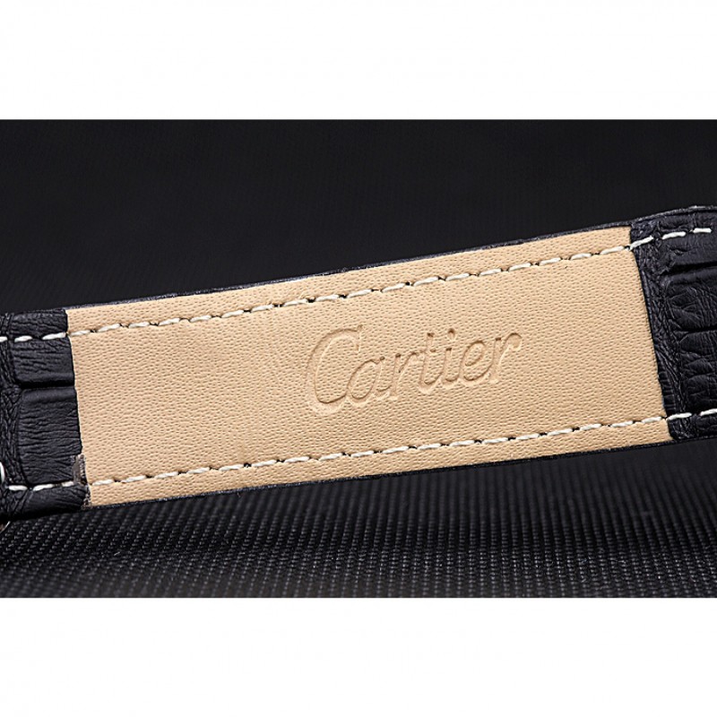 High Quality Replica Watches Cartier Rotonde Skeleton Flying Tourbillon Black 621972-8