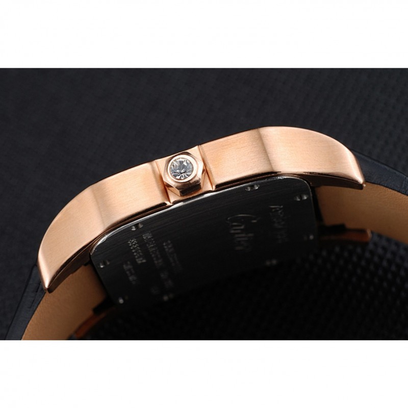 Cheap Replica Watches Cartier Santos 100 Diamond Rose Gold Bezel 621925-8