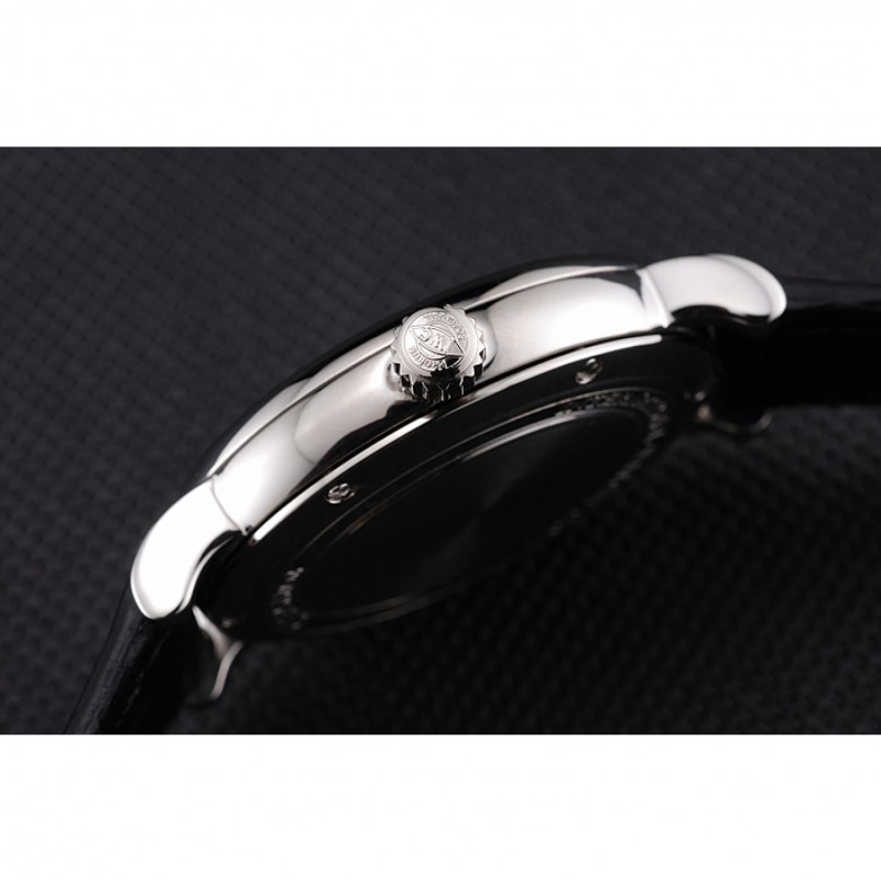 IWC Portofino Dark Gray Dial Stainless Steel Case Black Leather Strap-8
