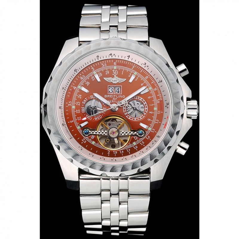 Breitling Bentley Mulliner Tourbillon Brown Dial Stainless Steel Case And Bracelet 622733-1