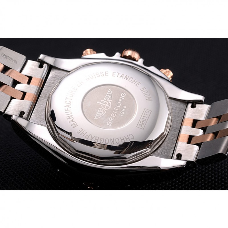 SS Replica Watches Breitling Chronomat 44 Blue Dial with White Subdials 2 Tone Stainless Steel Bracelet 622510-7
