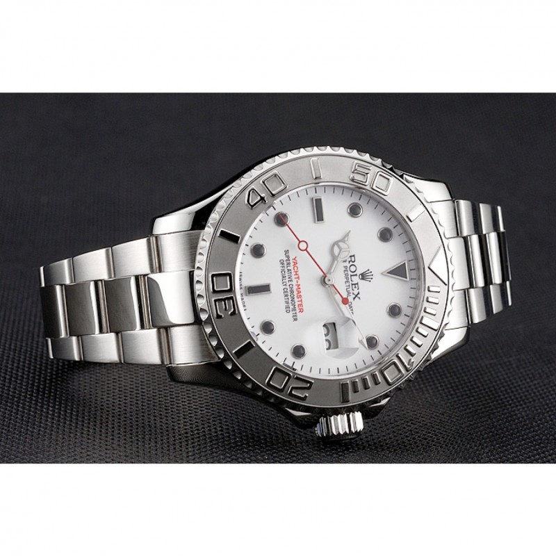 Rolex Yacht-Master White Dial Stainless Steel Case And Bracelet-3