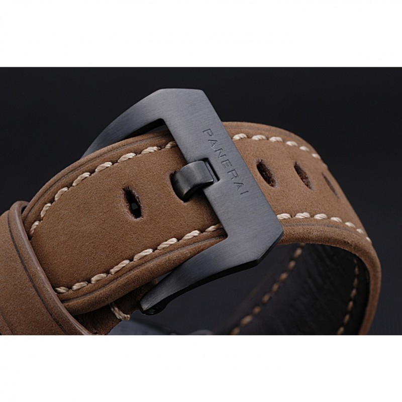 Panerai Luminor Marina Militare Ion Plated Stainless Steel Bezel Khaki Bracelet 622319-5