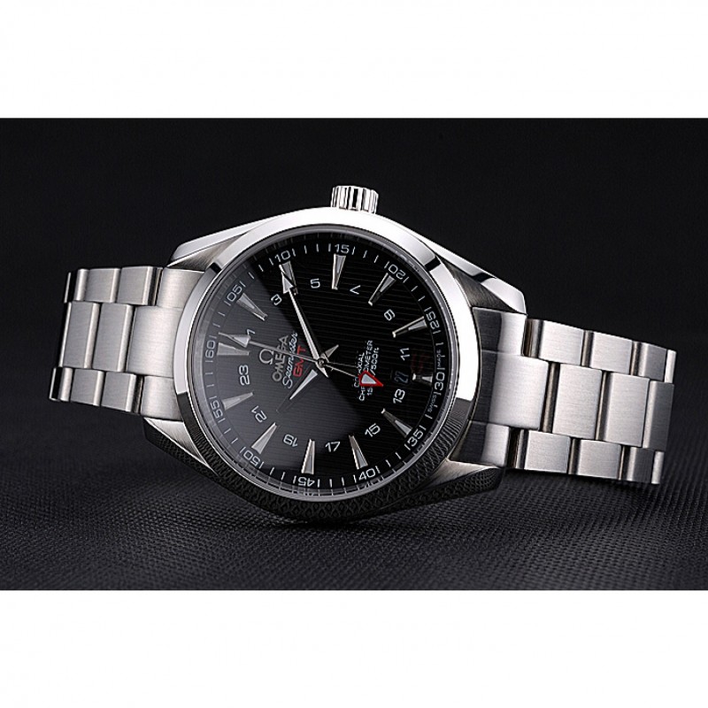 Omega Seamaster Planet Ocean GMT Black Dial Stainless Steel Band 622398-4