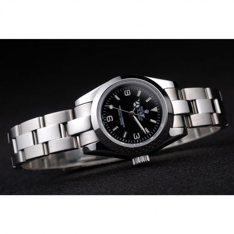 Rolex Explorer Polished Stainless Steel Black Dial 98089-3
