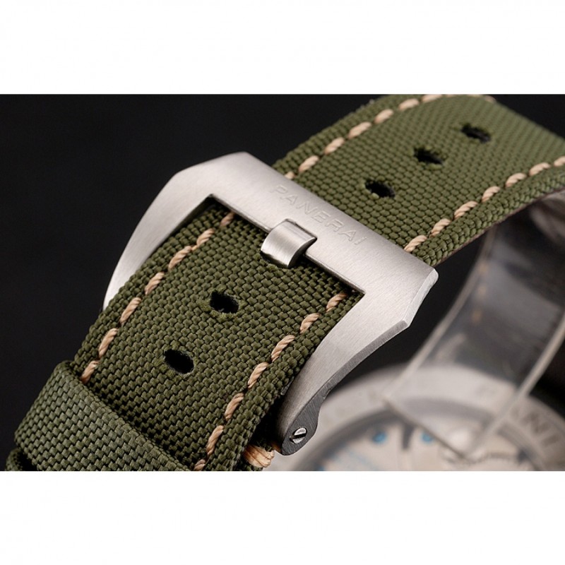 Panerai Radiomir Black Seal Logo Acciaio Black Dial Green Bracelet 1454017-4