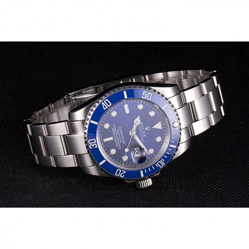 Rolex Submariner Stainless Steel Link Bracelet Blue Dial 621687-2