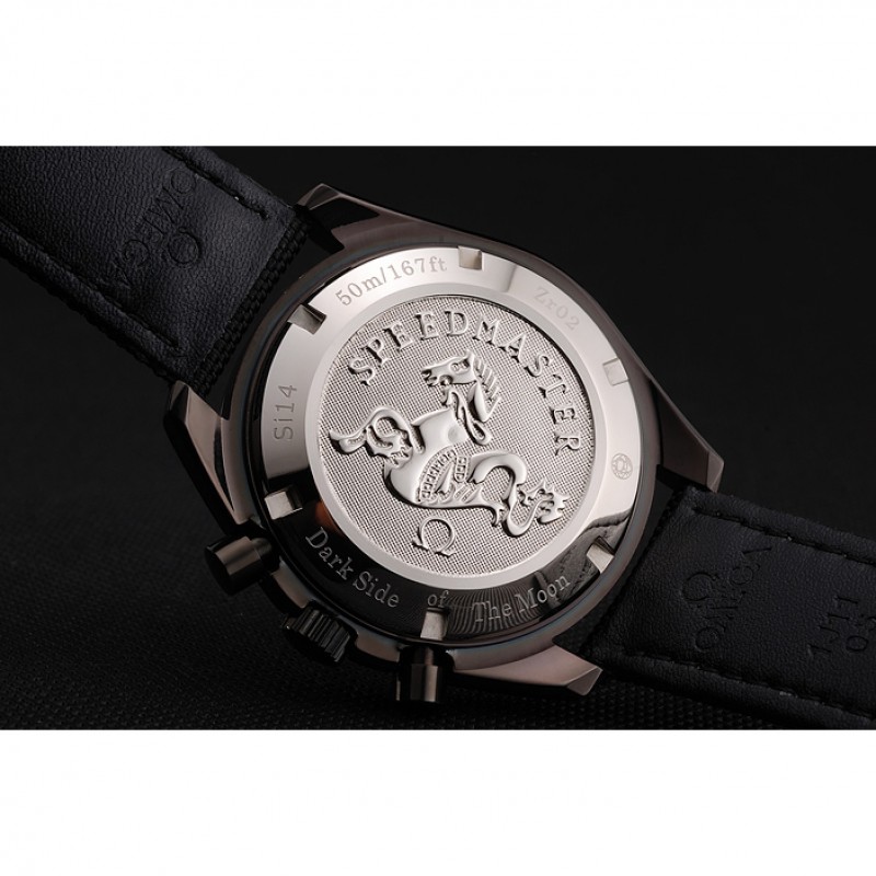 High Quality Omega Speedmaster Professional Apollo 13 Silver Snoopy Award White Dial Black Case Black Nylon Strap-7