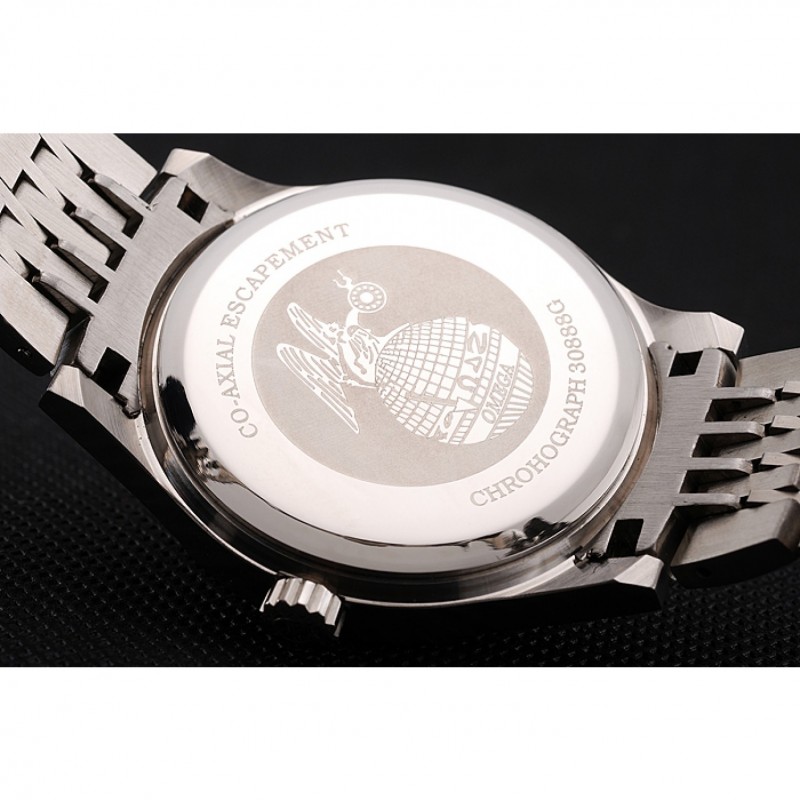 AAA Replica Watches Omega De Ville White Dial Roman Numerals Stainless Steel Case And Bracelet 1453791-7