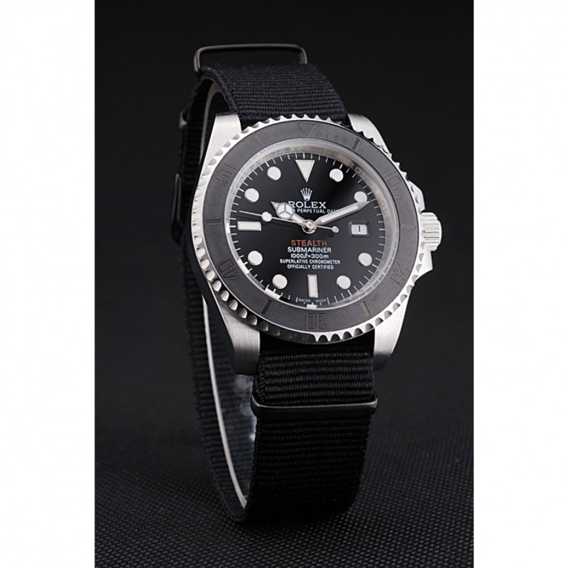 Rolex Submariner STEALTH MK IV Black Fabric Band rl424 621386-2