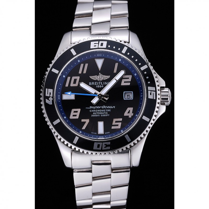 Breitling Superocean 44 Abyss Blue Accents Stainless Steel Bracelet 622506-1