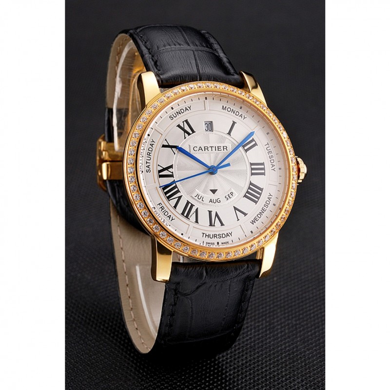 Swiss Cartier Ballon Bleu GMT Silver Dial Rose Gold Case And Bracelet-2