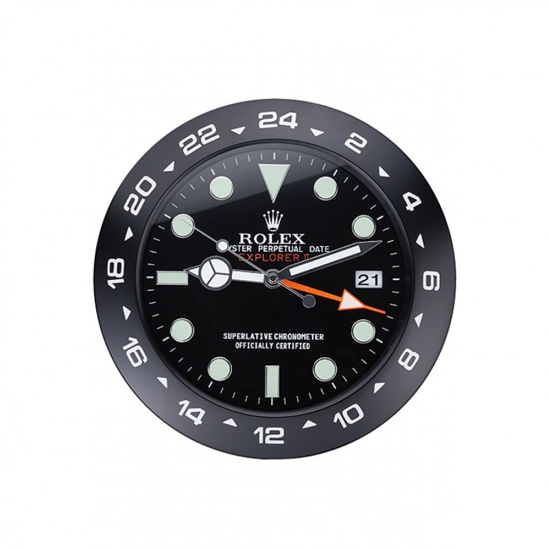 Rolex Explorer II Wall Clock Black 622477-0