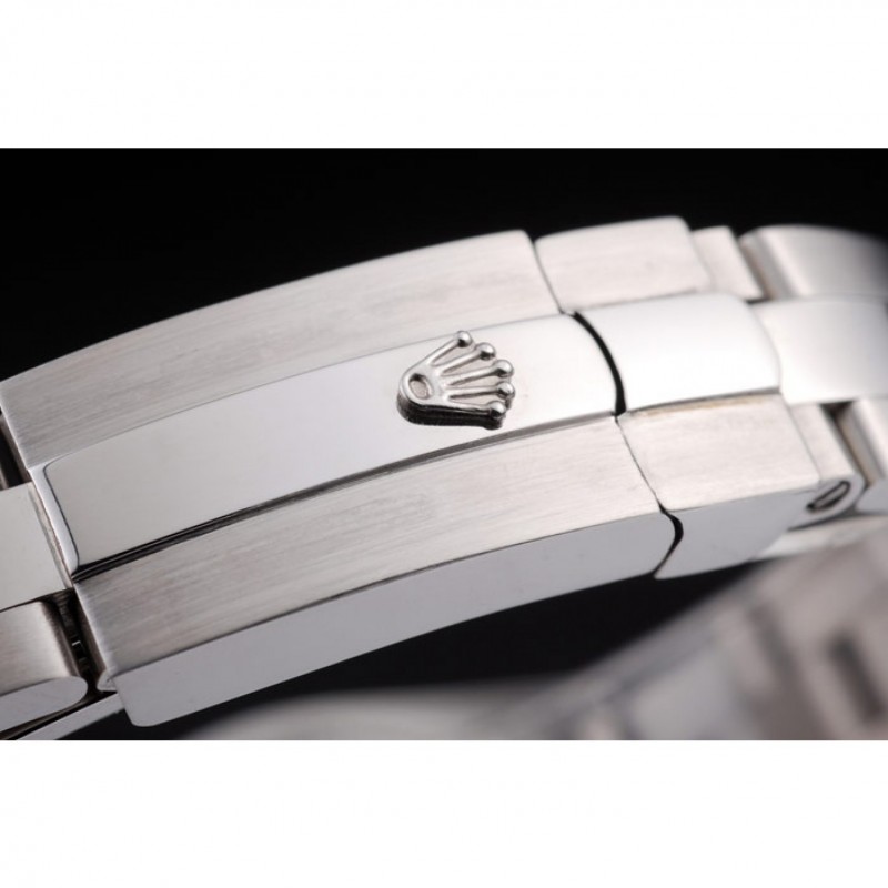 Rolex Datejust Polished Stainless Steel Silver Flowers Dial Diamond Plated 98082-6