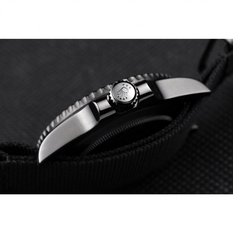 High Quality Replica Watches Rolex Swiss GMT Master II Pro-Hunter Black Fabric Strap Black Dial-7
