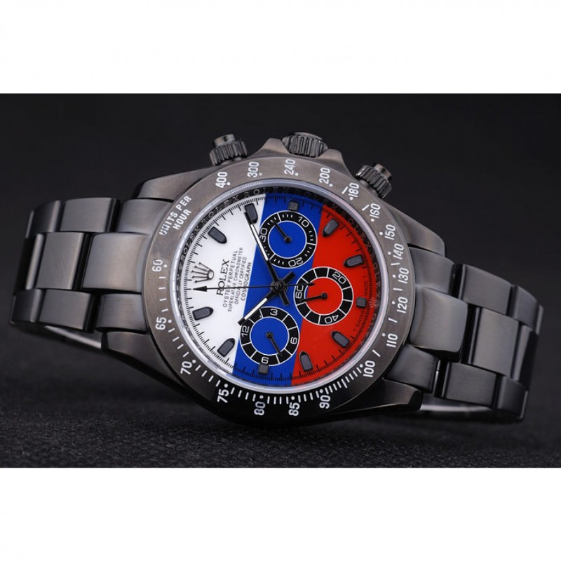 Rolex Cosmograph Daytona Black Bracelet Russian Flag Dial 7472-4