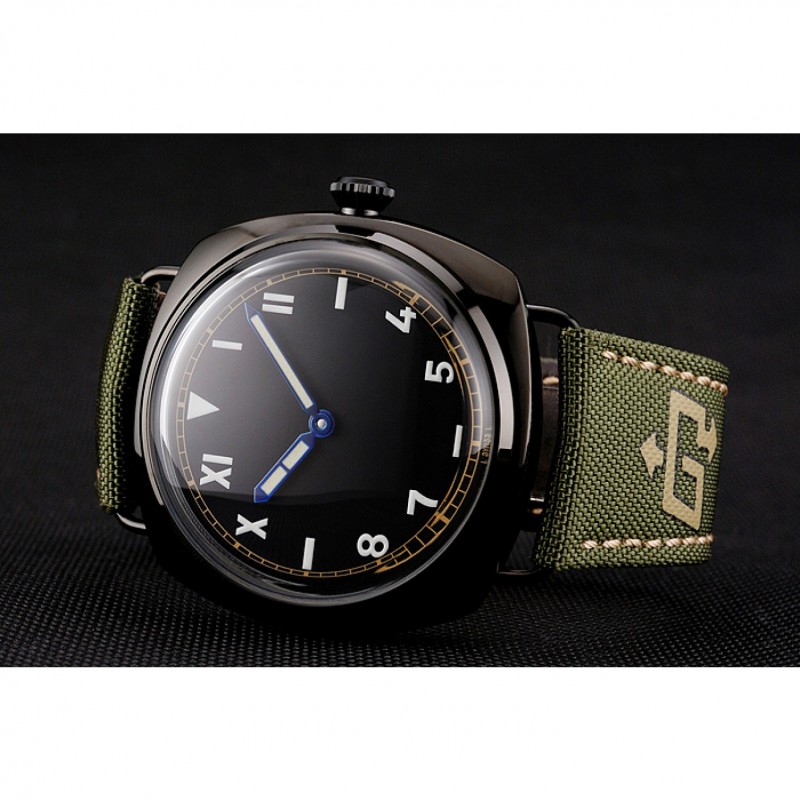 Panerai Radiomir California 3 Days Black Dial Green Bracelet 1454018-3