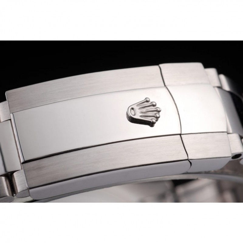 Rolex Datejust Polished Stainless Steel Brown Flowers Dial Diamond Plated-6