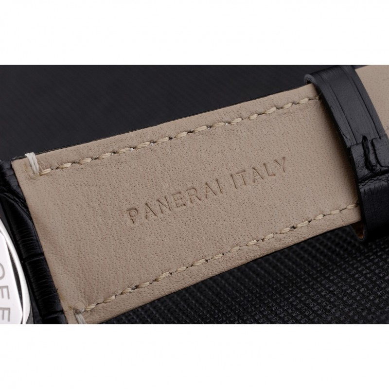 Panerai Radiomir Black Seal Black Dial Black Leather Bracelet-6