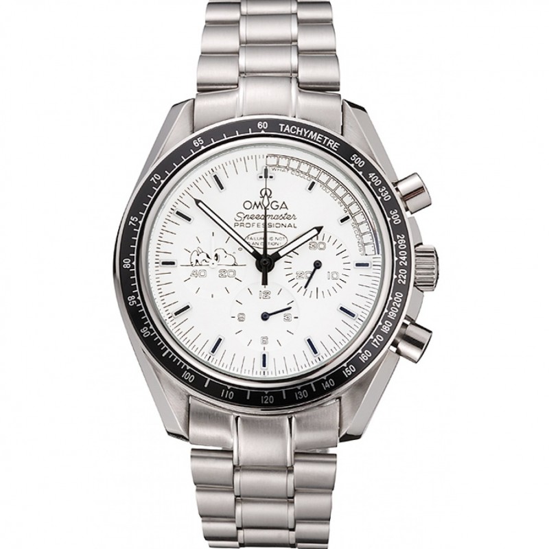 Omega Speedmaster Professional Apollo 13 Silver Snoopy Award White Dial Stainless Steel Case And Bracelet-0