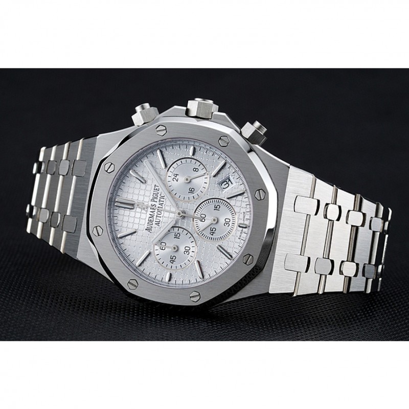 Audemars Piguet Royal Oak Chronograph White Dial Stainless Steel Bracelet 1454024-4