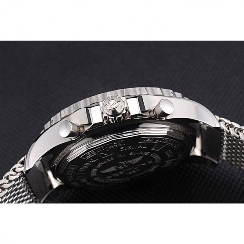 Swiss Breitling Professional Chronospace Black Dial Stainless Steel Case And Bracelet 622874-8