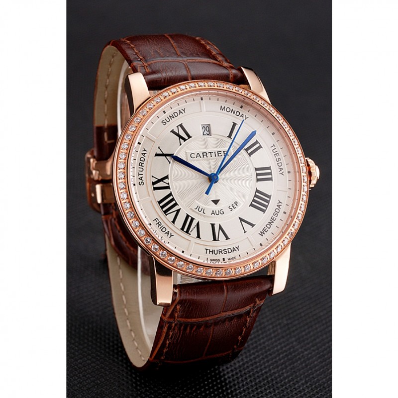 Swiss Cartier Ballon Bleu GMT Silver Dial Stainless Steel Case Two Tone Rose Gold Steel Bracelet-2